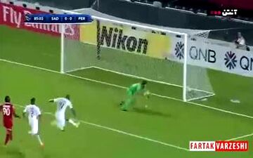 گل اول پرسپولیس به السد (علیپور-پنالتی) 