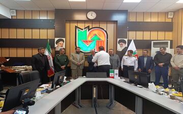 تجلیل از پیمانکاران و عوامل خدوم اجرایی در طرح اربعین راهداری کرمانشاه

