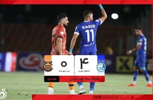 خلاصه بازی استقلال ۴ - مس شهر بابک ۰؛ شروع طوفانی آبی‌ها + ویدئو