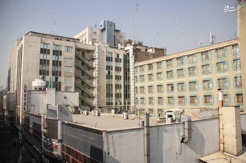 گزارش تصویری/ عملیات اتفاء حریق در ساختمان وزارت نیرو
