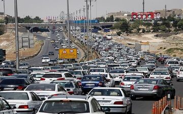 ترافیک سنگین در مسیر تفرجگاه‌های مشهد
