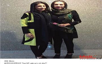 تیپ متفاوت گل ناز عباسی به همراه دوستش (عکس)