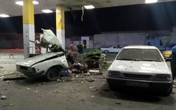 خسارت به خودروها براثر انفجار مهیب در بندرعباس + ویدئو