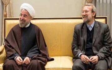 روحانی خطاب به لاریجانی: از همراهی‌ها و همدلی‌ها با دولت تدبیر و امید صمیمانه سپاسگزارم