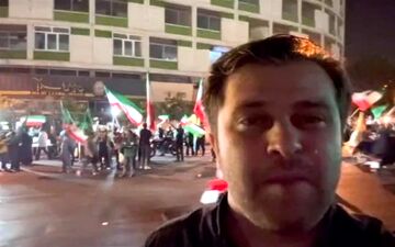 خوشحالی مردم در پی پاسخ ایران به آمریکایی‌ها در تهران