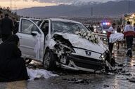 عروس جوان در راه خانه جان باخت؛ واژگونی ماشین عروس در آزادگان