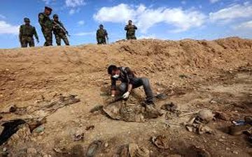 کشف گور جمعی حاوی اجساد سرکرده‌های داعش