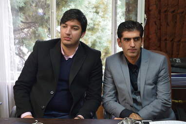 نشست علیرضا فغانی داور بین‌المللی با مدیر کل اداره ورزش و جوان استان کرمانشاه 