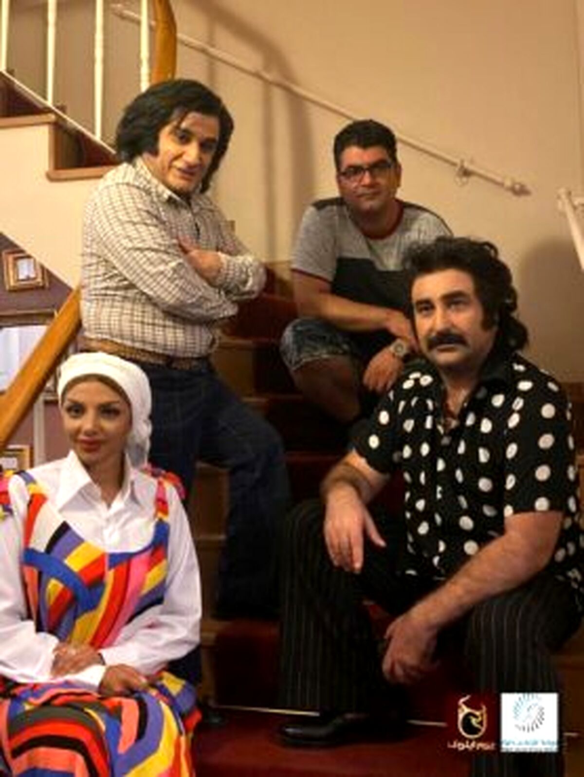 عکسی از چهره جالب مهدی هاشمی و مهران احمدی با کلاه‌گیس