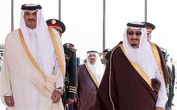  عذرخواهی امیر قطر از ملک سلمان 