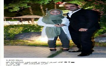 امیریل ارجمند به همراه همسرش در حاشیه اکران نهنگ عنبر۲ (عکس)