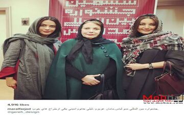 مارال فرجاد به همراه مادرش در جشنواره بین المللی مد و لباس/عکس 