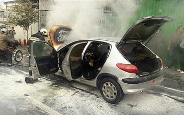 مأمور انتظامی مانع از انفجار خودرو در اشتهارد شد