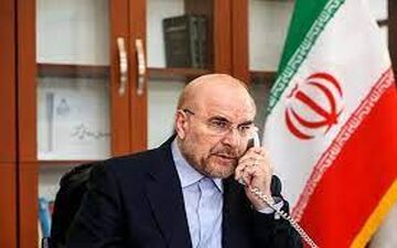 تماس تلفنی روسای مجالس قطر، امارات و عمان با دکتر قالیباف و محکومیت حادثه تروریستی کرمان