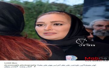 حضور الهام حمیدی در آیین نکوداشت علی معلم (عکس)