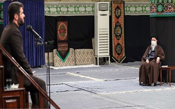 مراسم قرائت زیارت اربعین و عزاداری با حضور رهبر معظم انقلاب