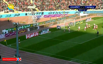 گل اول پرسپولیس به تراکتور (علیپور) + فیلم