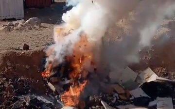 امحاء بیش از ۴۲۵ هزار عدد مواد محترقه غیرمجاز در کرمانشاه