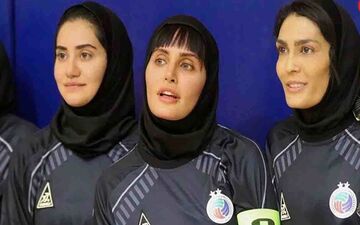 عشوه‌های الناز شاکردوست برای تماشاگران/ فیلم لو رفته فوتبال بازی کردن الناز