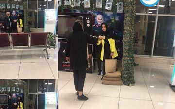 عکس یادگاری با سردار سلیمانی در فرودگاه مهرآباد!