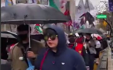 راهپیمائی گسترده مردمی در اعتراض به جنایت‌های رژیم صهیونیستی در غزه