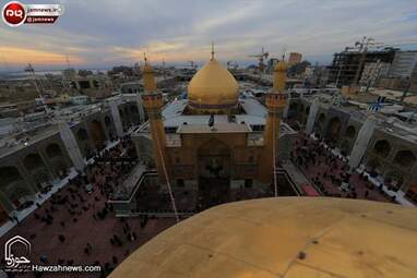 حرم امام علی (ع) در شب میلاد + عکس