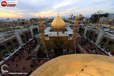 حرم امام علی (ع) در شب میلاد + عکس