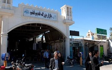 آتش سوزی در بازار قدیم قشم + ویدئو