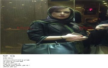 سلفی آینه ای لادن سلیمانی در آسانسور (عکس)