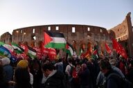 ایتالیایی‌ها در حمایت از فلسطین اعتراض و اعتصاب کردند