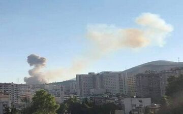 انفجار یک انبار مهمات در غرب دمشق