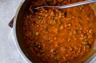 مرجو خورش با گوشت و عدس| مقوی و ساده