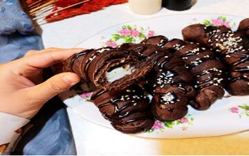 خوشمزه ترین و راحت ترین نان شکلاتی مغزدار !