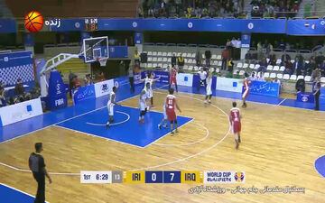 خلاصه بسکتبال ایران 83 - 53 عراق + فیلم