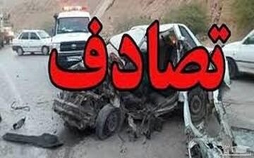 تصادف نیسان و پراید با یک کشته و پنج مصدوم