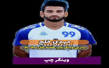 مهدی خلج؛ بهترین وینگر چپ هفته اول لیگ یک 