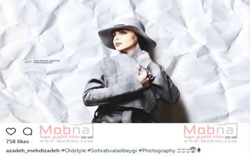 پوشش مدلینگ آزاده بازیگر زن / عکس