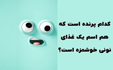  کدام پرنده است که هم اسم یک غذای نونی خوشمزه است؟| سرگرمی
