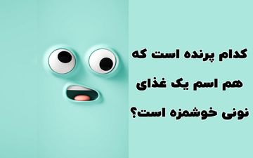  کدام پرنده است که هم اسم یک غذای نونی خوشمزه است؟| سرگرمی