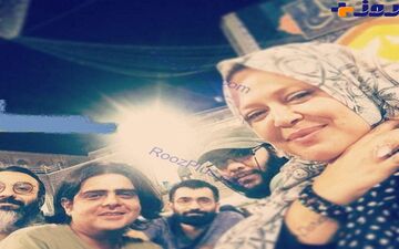 
سلفی جالب بازیگر زن پر حاشیه در حرم امام رضا