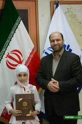 تجلیل مدیر کل صداوسیما کرمانشاه از اسرا جلیلیان‌معین هنرمند و گزارشگر نوجوان فرتاک‌نیوز