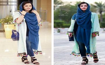 تیپ متفاوت نازنین بیاتی در جزیره کیش + عکس