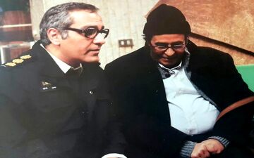 مهران مدیری روزی در بهشت با خسرو شکیبایی کار می کند