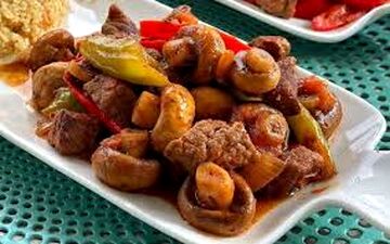  خورش قارچ با گوشت گوسفندی رو اینجوری درست کن!