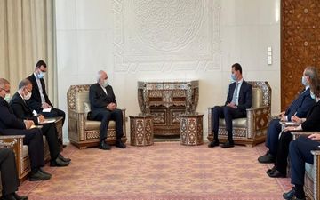 ظریف در دیدار با بشار اسد حمایت ایران از انتخابات سوریه را اعلام کرد
