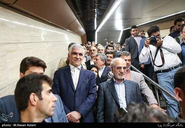 بازگشایی بخش میانی خط ۷ مترو تهران به روایت تصویر 