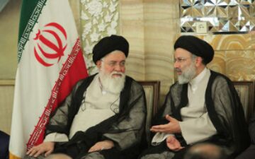 عکس| سوگواری علم الهدی پای تابوت شهید رئیسی