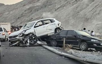 تصادف زنجیره‌ای در بابل ۱۴ مصدوم برجا گذاشت