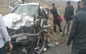 ١١ مصدوم در برخورد دو سواری پژو در محور بردسکن ـ سبزوار