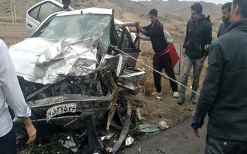 ١١ مصدوم در برخورد دو سواری پژو در محور بردسکن ـ سبزوار